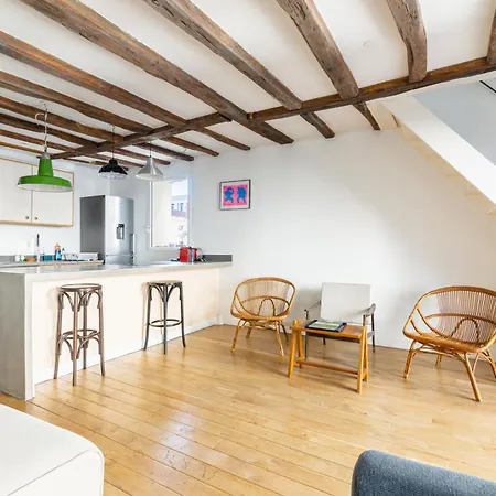Luxurious 2 Bedroom Canal Saint Martin Saint Lazare Daire
